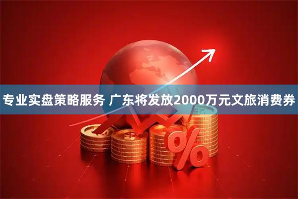 专业实盘策略服务 广东将发放2000万元文旅消费券
